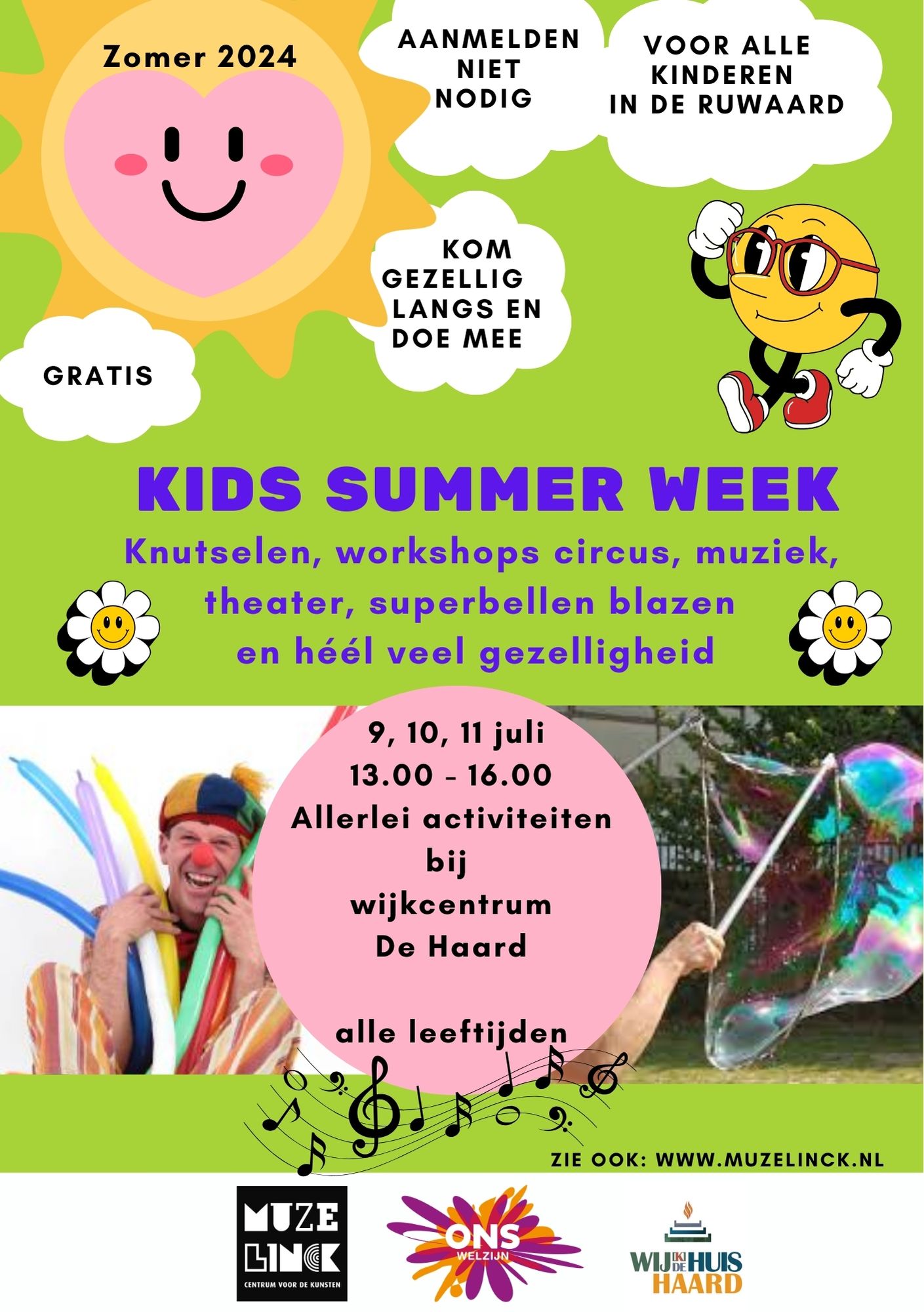 KIDS SUMMER WEEK in wijkhuis De Haard