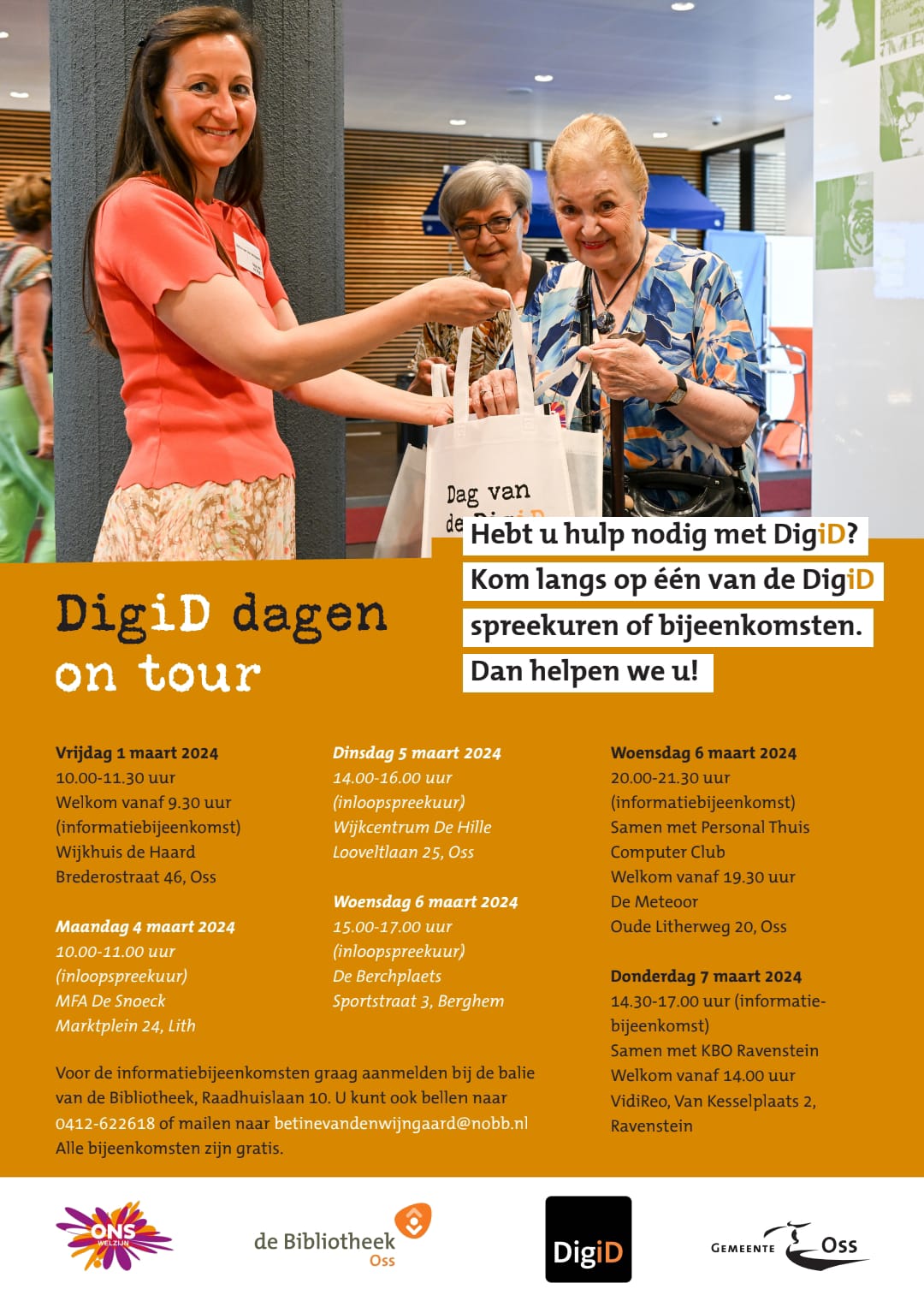 DigiD dagen in Oss en omstreken