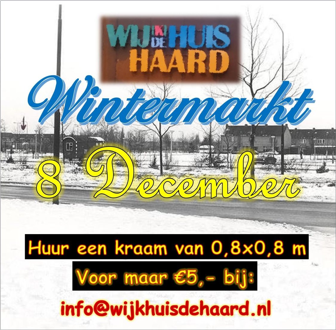 Wintermarkt - 8 december - "Huur een kraam"