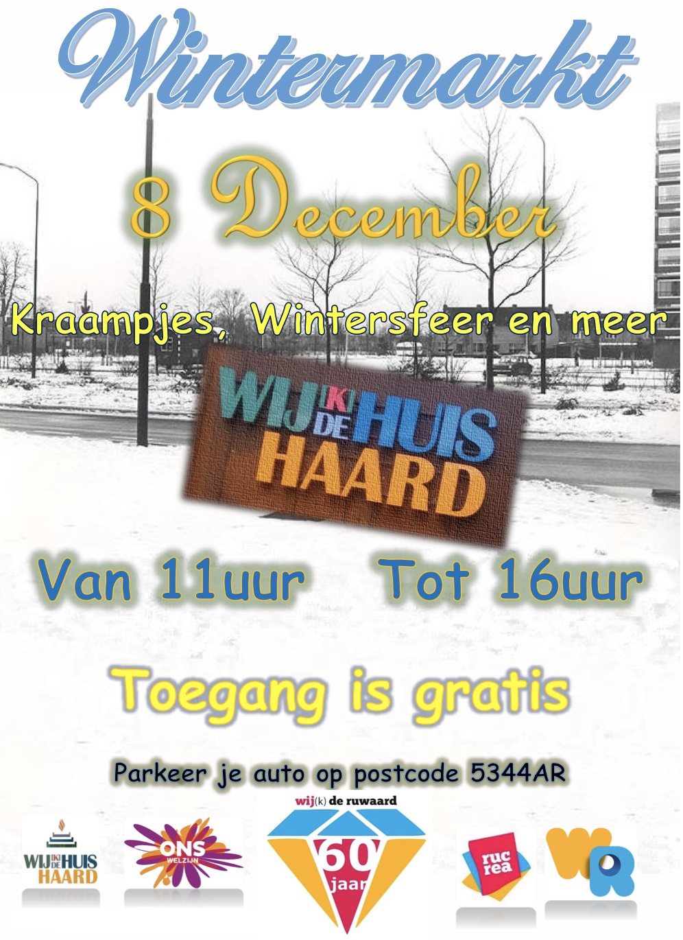 Wintermarkt in Wijkhuis de Haard op 8 december 2024