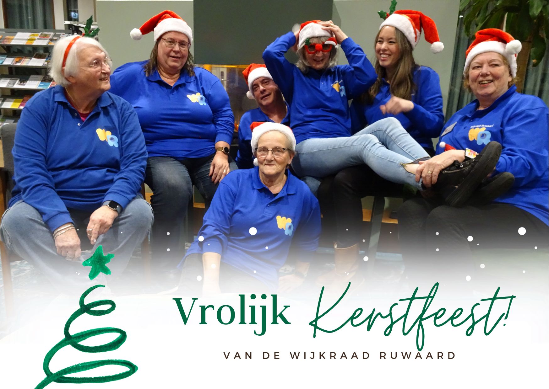 Leden van de Wijkraad Ruwaard wensen u een vrolijk kerstfeest.