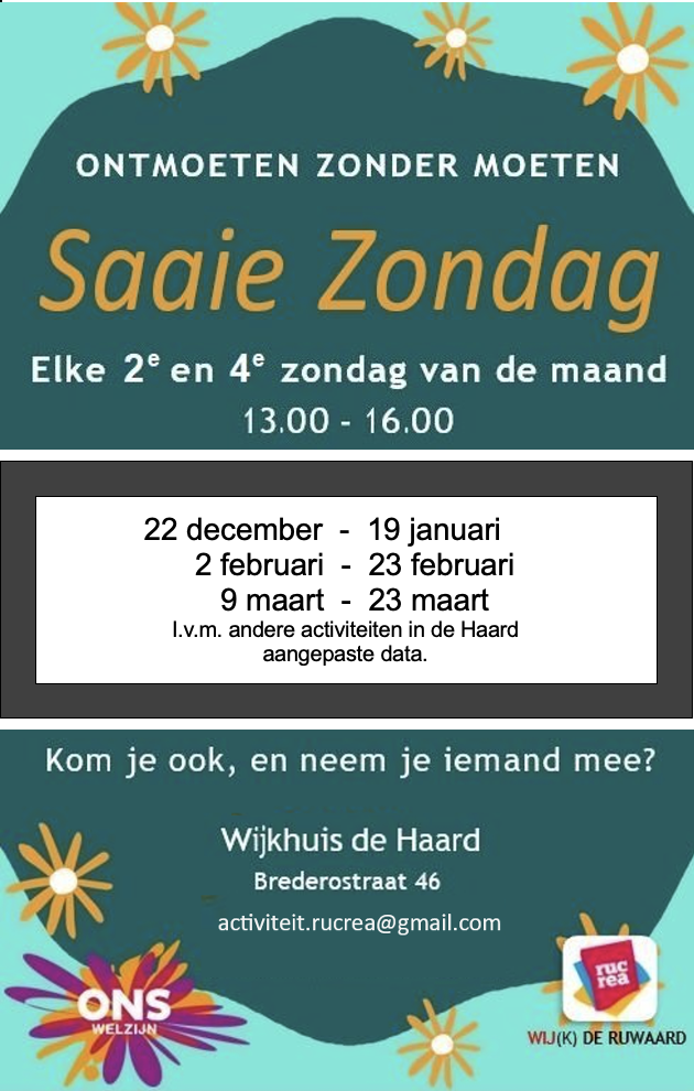 Saaie zondag