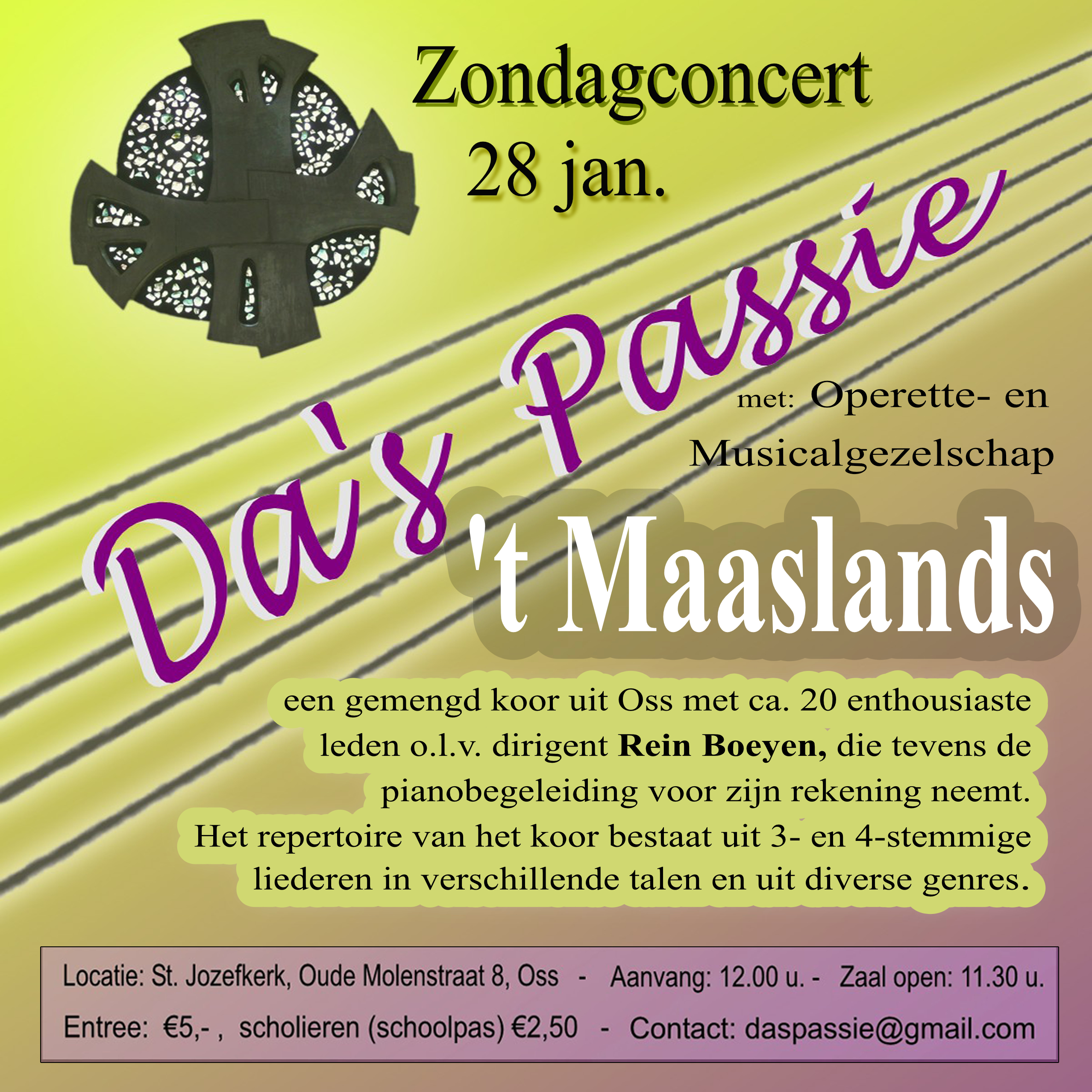 Zondagsconcert “Het Maaslands” in de Jozefkerk